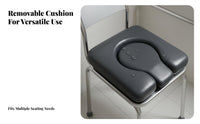 Waterproof Commode Seat Cushion Easy to Clean Gourd Shaped Commode Pad Comfortable Removable Plug Toilet Cushion for Women, Hospital, Bedroom