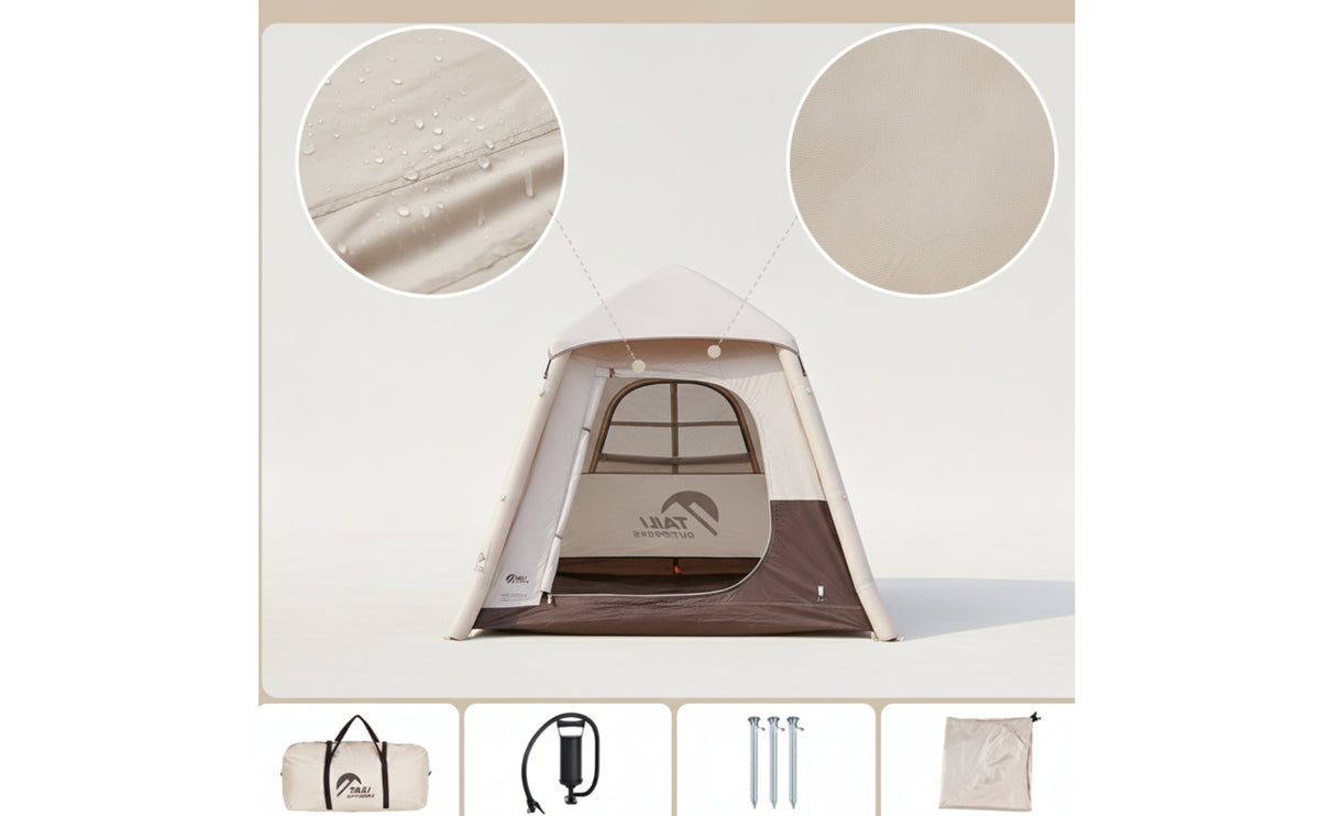 Quick-Setup Inflatable Tent Portable Camping Tent with Pump Lightweight Tents Manual for Backpackers