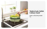Kitchen Sink Drain Basket Anti-Clogging Kitchen Sink Food Waste Straining Area Saving Hanging Food Scrap Strainer