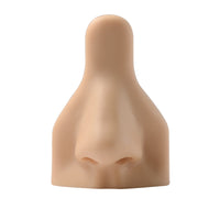 Realistic Silicone Nose with Flat Base Reusable Nose Model with Stand Skin-Like Piercing Practice Model Washable for Beginners