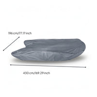 Inflatable Boat Cover Waterproof Dinghy Cover Heavy Duty Double Stitched for Outdoor Storage, Mooring