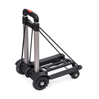 Aluminum Alloy 4-Wheel Foldable Shopping Cart with Telescopic Handle