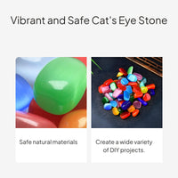 Cat Eye Stone Candy Color Mix Pebble Irregular Decor
