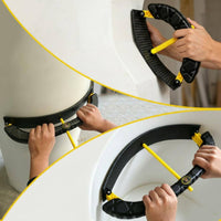 Hook and Loop Fastening Arc-Shaped-Shaped Sandpaper Holder Non-Slip Grip Curved Surface Sander for DIY Enthusiasts, Garage