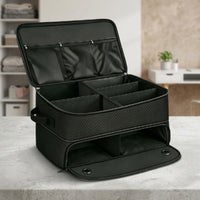 Car Trunk Storage Box with Lid Hard-Sided for Golf Outings, Travelers, Commuters