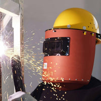 Heat Resistant Hard Hat Metal Joining Mask Anti-Spatter Arc Metal Joining Helmet Lightweight Safety Gear for Workshop