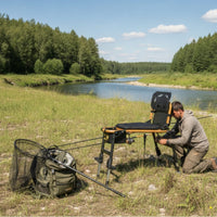 Fishing Chair with Rod Holder Heavy-Duty Fishing Chair Any-Terrain Furniture for Fishermen, Camping, Outdoor