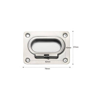 Coil-Driven Loaded Lifting Handle Sturdy Boat Deck Hatch Handle Mirror Polished for DIYers, Floor, Cabinet