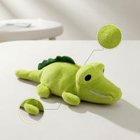 Electronic Cat Toy Automatic Crocodile Cat Toy Obstacle-Avoiding Rechargeable for Cats