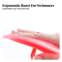 2 Pieces Increases Arm Strength Swimming Hand Paddles Ergonomic Design Swimming Power Paddles Long-Lasting Material for Swimmers, Women