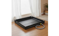 Foldable Basin with Drain Hose Square Portable Folding Tub Space-Saving Tub for Kids, Backyard