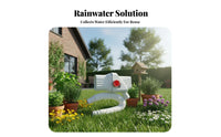Downspout Rainwater Collection System Easy Installation Rainwater Diverter Kit Sturdy Material Downspout Diverter System for Gardeners, Outdoor, Yard