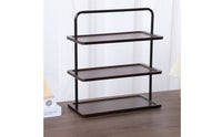 Wood Desktop Shelf Wood Desktop Rack Easy to Clean Countertop Storage Rack
