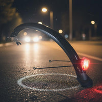 2 Pieces Cycle Mudguard Set Glossy Folding Bike Mudguard Universal Bike Fenders Set for Commuters