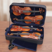 4/4 Violin Case Hard-Sided Multiple Violin Case Rectangular for Violinists, Artists, Rehearsals, Music Lessons