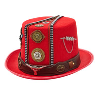 Steampunk Top Hat Cosplay Steampunk Hat with Gears Easy to Wear Costume Headwear for Cosplayers, Actors, Halloween
