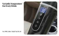 500 Ml Car Heating Cup 12V/24V Universal Electrical Potential Vehicle Electric Kettle Insulated Design Vehicle Mug for Parents, Road Trip, Office