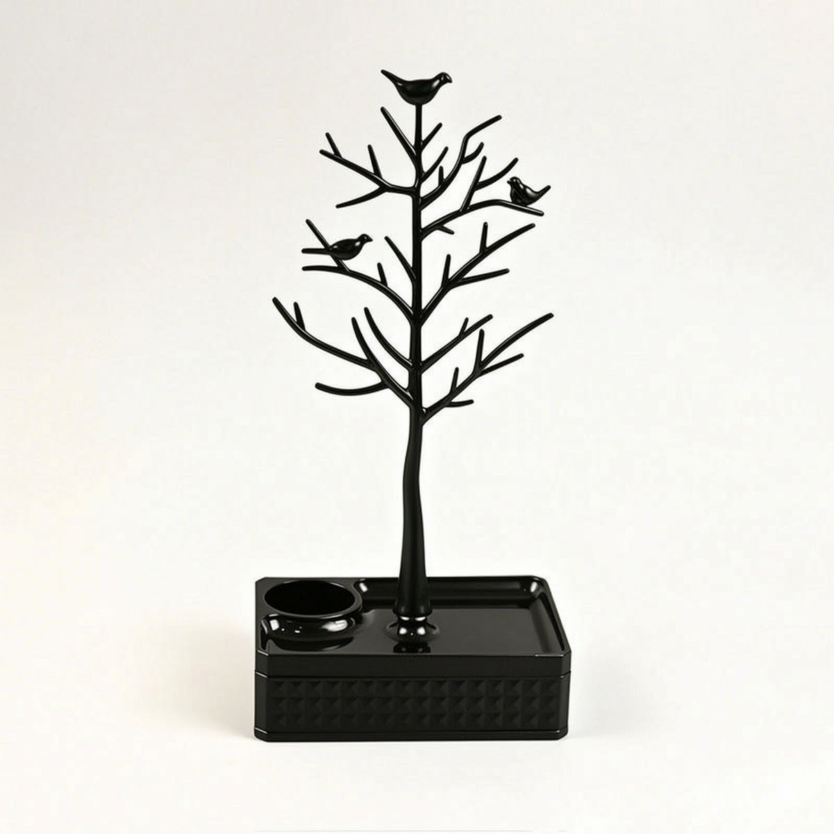 Jewelry Tree with Base Decorative Earring Holder Stand Compartmented for Dresser
