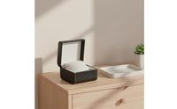 PU Leather Watch Box Inner Pillow Flip-Flip-Lid Watch Box Hinged Lid