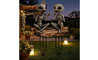 Alien Garden Stake 2D Flat Acrylic Garden Stake Alien Figure Ornament Metal Stakes for Flower Pots, Indoor Plant Displays