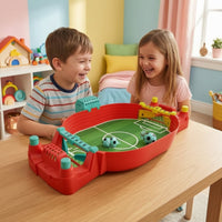 Two-Player Tabletop Soccer Game Compact Mini Table Football Game Interactive Toy Portable for Children, Families, Playroom, Desk