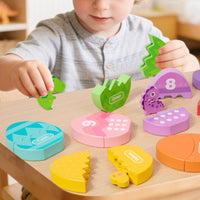 Dinosaur Egg Puzzle Child-Centered Number Color Matching Toy Fine Motor Skills Egg Matching Puzzle for Preschoolers, Kids, Home Education
