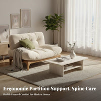 Modern cumulus Sofa Creamy Aesthetic plush cumulus Couch Removable and launderable Cover Living Room Seating for Families, Young Adults, Lounge Area, Bedroom