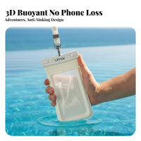 Sensitive Touchscreen Waterproof Phone Pouch HD Photography Underwater Phone Bag Buoyant Able for Swimmers, Boaters, Swimming, Rafting