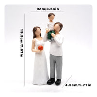 Faceless Figurine Carved Hand-Painted Figurine Resin for Shelf, Mantel, Families