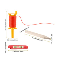Bricklayer Line Kit High-Visibility Masonry Line Kit Knot-Resistant Tools for Masons, Builders, Bricklaying, Construction Sites, Gardens