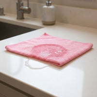 Highly Absorbent Microfibre Cloth and Cleaning Cloths, Quick-Drying Cleaning Cloths for Dishes, Textured 25x25cm Size, Random Solid Colors