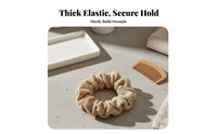 Seamless Hair Tie No Damage Thick Towel Scrunchie Sturdy High Hair Band for Women, Adults, Daily Hairstyling, Sports, Workout