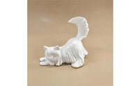 Cat Statue with spirit Drape Adorable spirit Cat Statue Spooky for Bookshelf