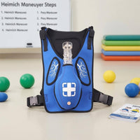 Lightweight Children's Heimlich Training Vest Portable Airway Obstruction Practice Vest Padded Healthcare Teaching Adjustable for Children, Instructional Use