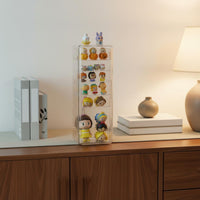 Display Case Removable Shelves Clear Acrylic Figurine Case Dustproof Toy Display Box for Collectors, Desktop