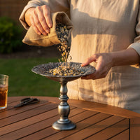 Easy to Place Balanced Hanging Bird Feeder Weather-Resistant Decorative Bird Feeder for Patio