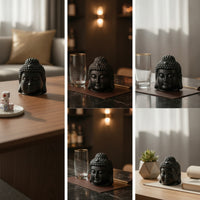 Molded Buddha Head Dice Cup Textured Vessel Sturdy for Tabletop Games