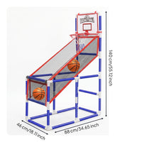 Mesh Side Panels Active Play Toy Basketball Throwing Machine Tubular Frame for Children