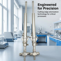 Stainless Steel Mist Nozzle, 1/4 BSPT Pneumatic Spray Tip, Desulfurization Denitrification, 0.5mm Orifice, Industrial Cooling Systems