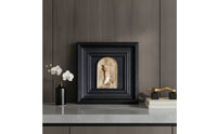Sculptural Relief Modern Wall Art with Frame Contemporary Painting for Entryway