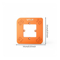 4-in-1 Wood Corner Rounding Template Precision Cut Arc Cutting Positioning Jig Easy to Use Round Corner Routing Guide Sturdy Metal for Woodworkers, Carpenters, DIYers, Furniture Making, Woodworking Shop