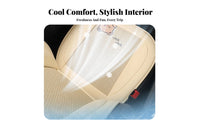 Soft Material Breathable Ice Silk Car Mat Moisture Wicking Ice Silk Seat Cushion Easy to Install Cooling Car Seat Pad Anti-Slip Design for Commuters, Passengers, Young Adults, Hot Weather, Long Driving, Daily Commute, Truck