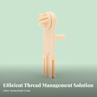 Prevents Tangling Plastic Embroidery Thread Winder Easy to Use Embroidery Thread Winder Kit Portable for Embroiderers, Crafters