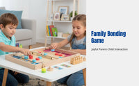 Bouncing Chess, Desktop Board Game, 12-in-1 Wooden Toy, Parent-Child Interactive, Kids Logic Game