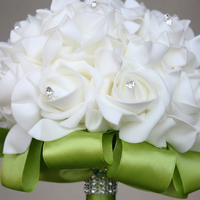 Artificial Roses Wedding Bouquets Bride PE Foam, Wedding Bouquets Anniversary Celebration, Bouquets Home Wedding Artificial