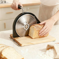 Uniform Slices Manual Bread Cutter Easy to Clean Adjustable Toast Cutter Space-Saving for Home Bakers