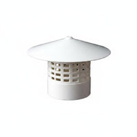 PVC tube Drain Cover Weather-Resistant Protection Ventilation Cap Prevents Blockages Ventilation Cap Cover for Rooftop