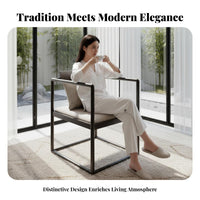 Modern Chinese Design 3-Seater Straight Sofa sturdy Wood Frame Upholstered 3-Seater Sofa Luxury artistic Couch textile Upholstery for homeowners, Families, Apartment Dwellers, Living Room, Villa, Lounge Area, Bedroom