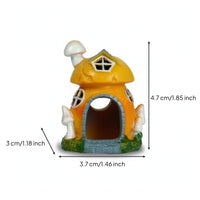 Toadstool House with Hollow Arch Safe Aquatic Tank Shelter Small