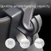 Universal Double Hook for Motorcycle and Scooter Storage